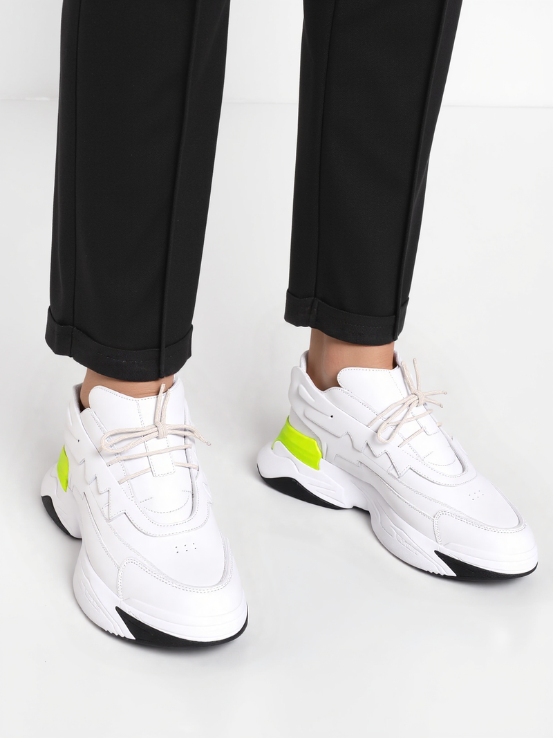 Volt Rush White Neon Sneakers