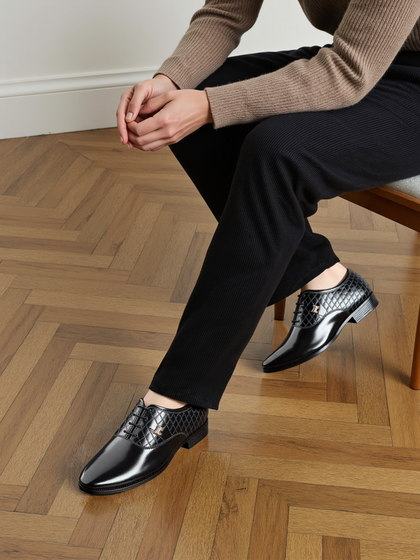 Imperial Luxe Croc-Embossed Formal Shoes