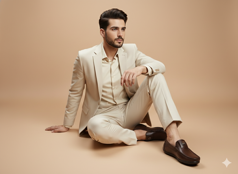 Noir Classic Leather Loafers