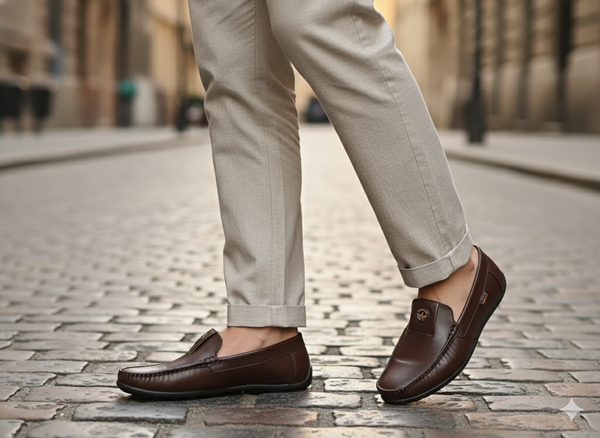 Noir Classic Leather Loafers