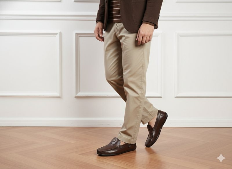 Noir Classic Leather Loafers