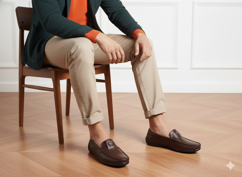 Noir Classic Leather Loafers