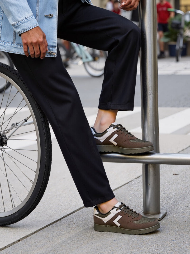 Zovra Glide | Taupe Luxe Sneakers for Effortless Comfort & Style