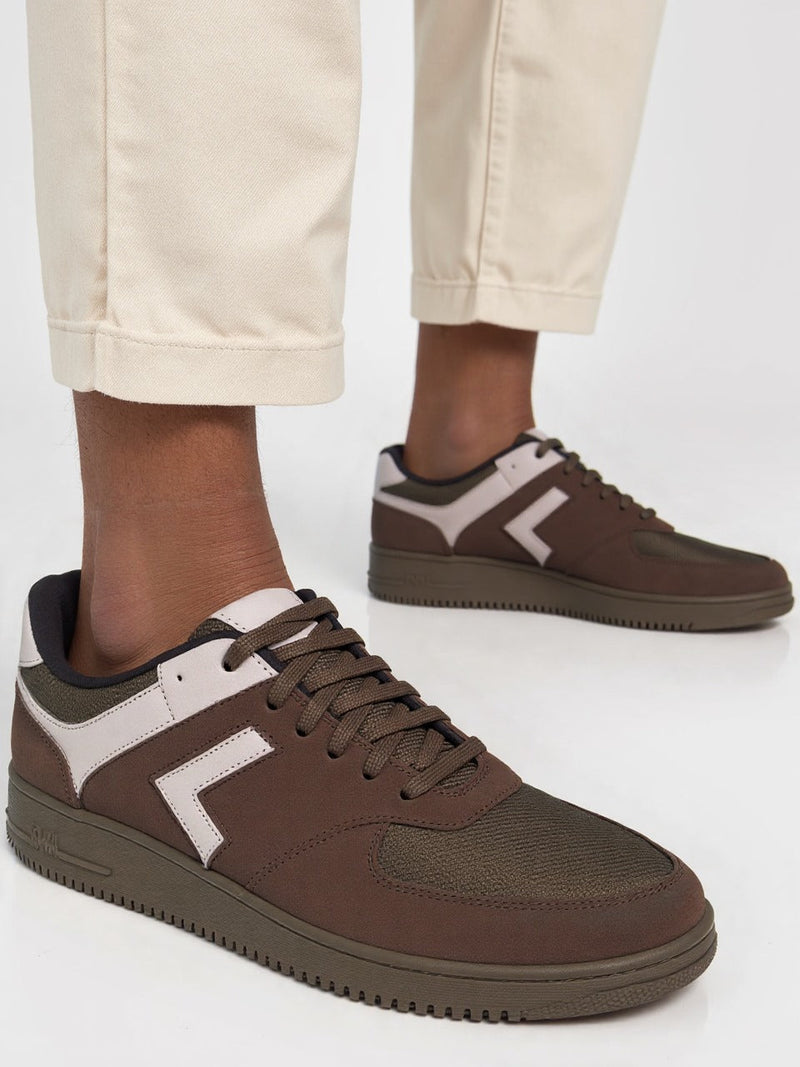 Zovra Glide | Taupe Luxe Sneakers for Effortless Comfort & Style