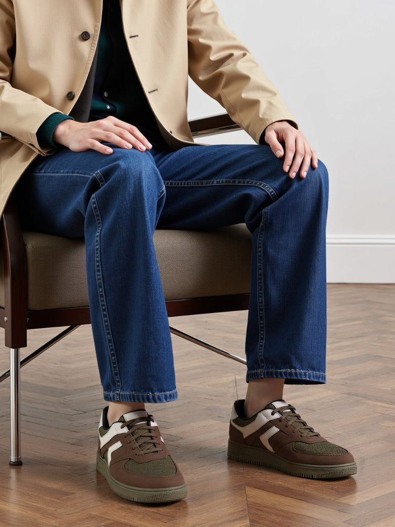 Zovra Glide | Taupe Luxe Sneakers for Effortless Comfort & Style