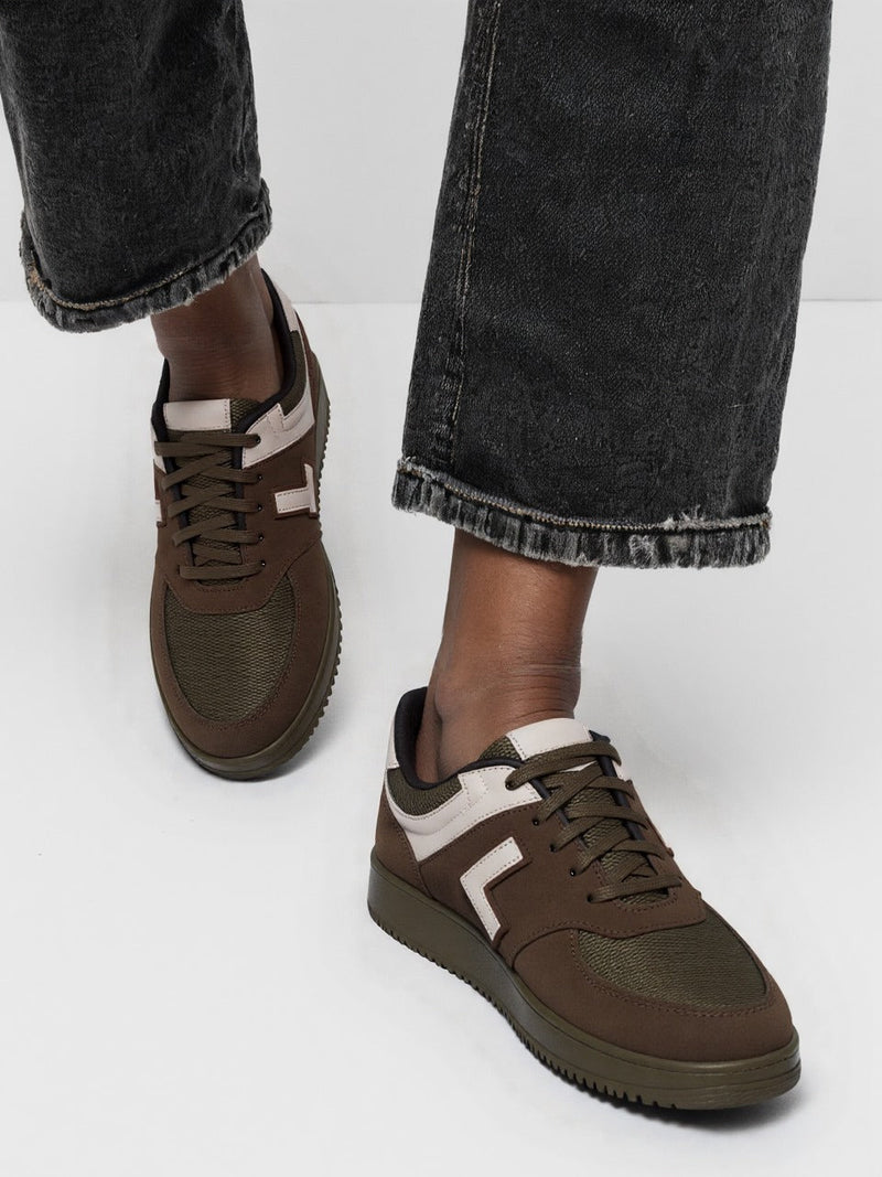 Zovra Glide | Taupe Luxe Sneakers for Effortless Comfort & Style