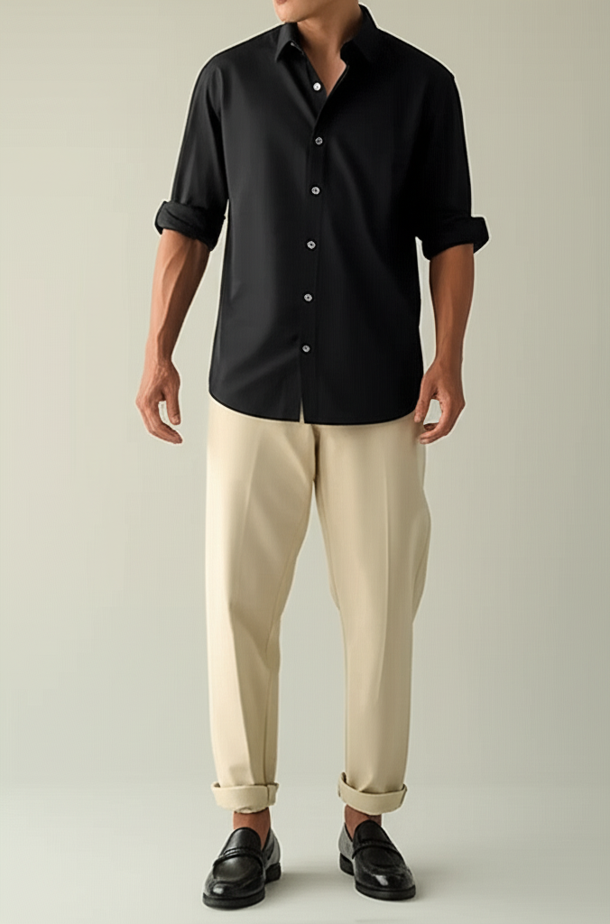 EliteCraft Classic Black Loafers