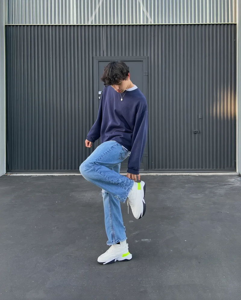 Volt Rush White Neon Sneakers