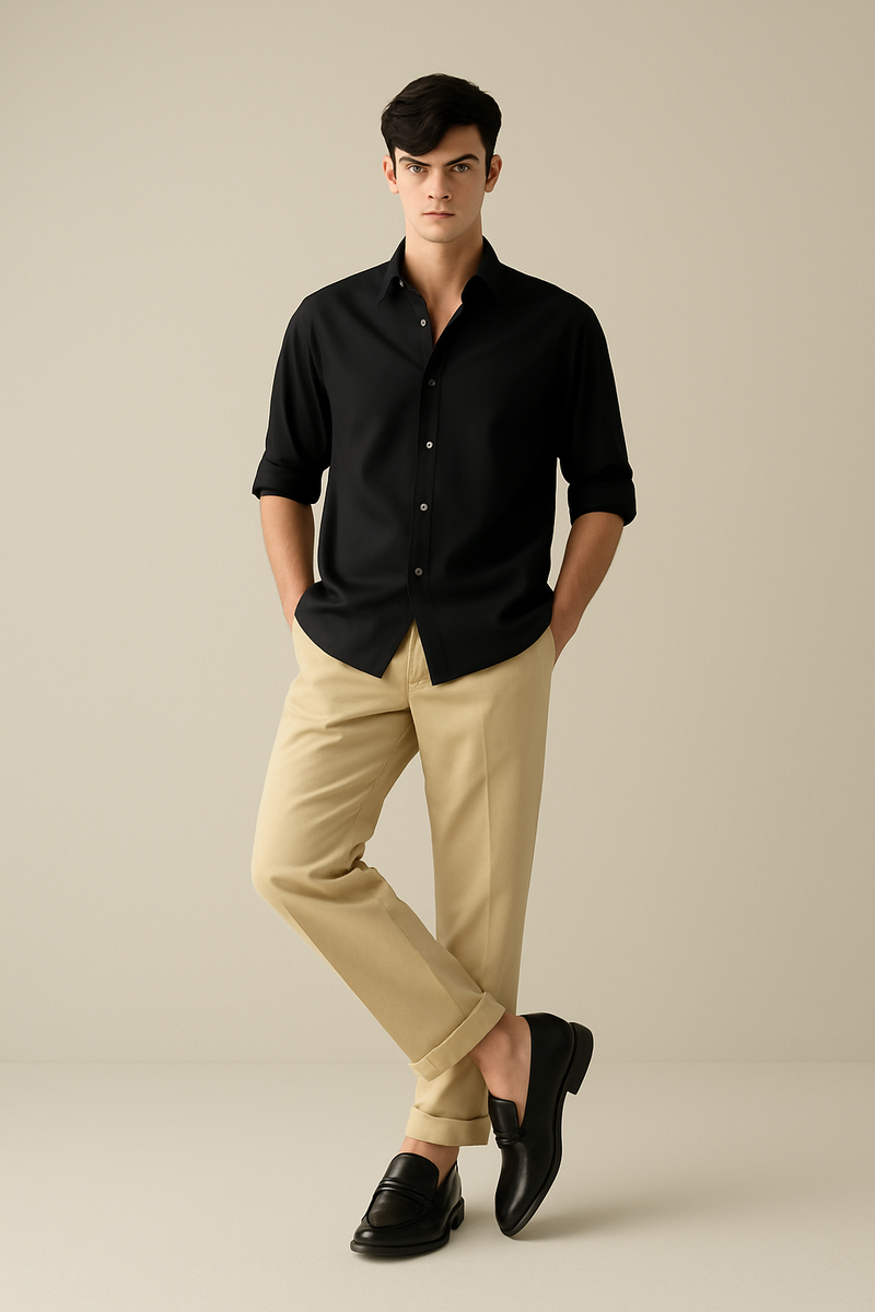 EliteCraft Classic Black Loafers